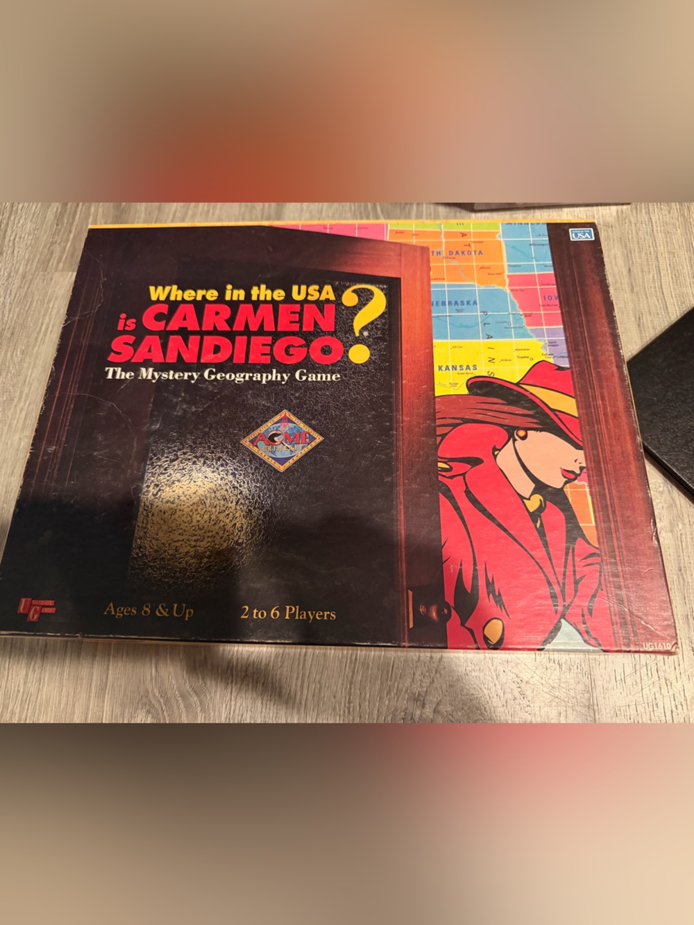 Where in the USA is Carmen Sandiego? Board Game – Red/Black Complete Set